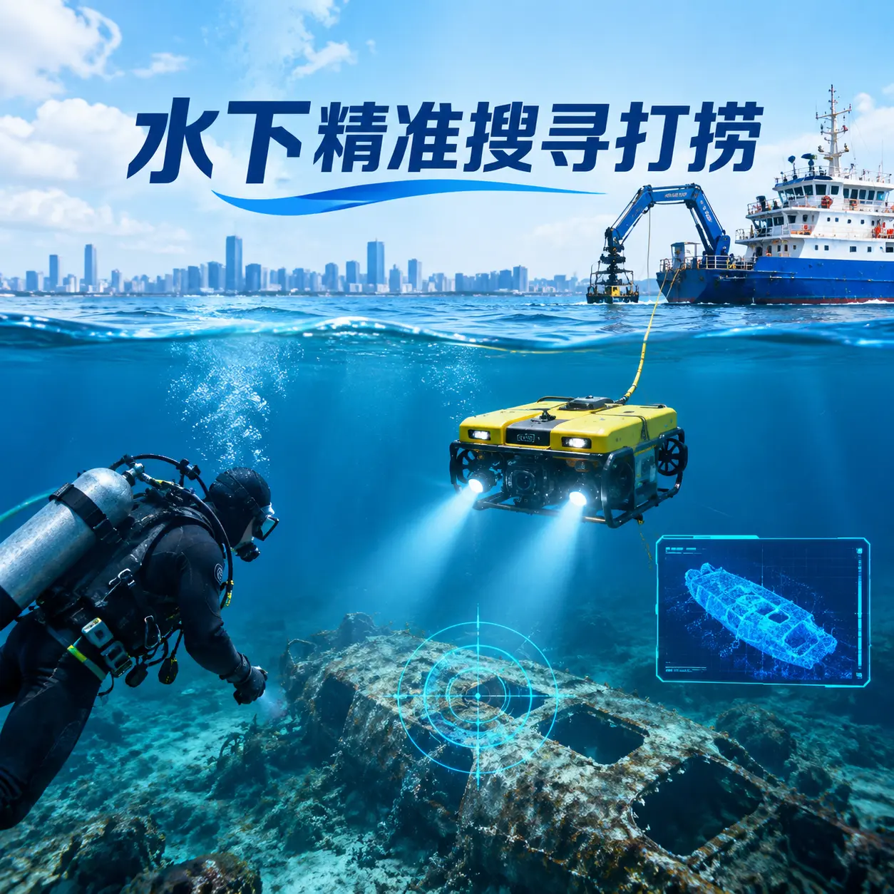 红安水下精准搜寻打捞